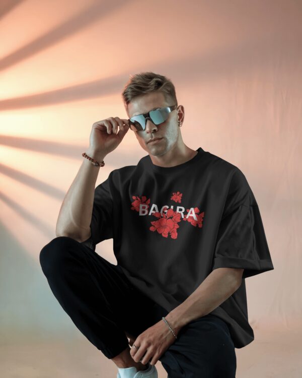 Bagira Floral Graphic Tee – Embrace Bold Elegance!